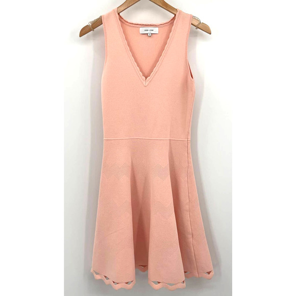 John + Jenn Madelyn Peach Melba Sleeveless Cut Out‎ Hem Mini Dress Size Small - Picture 3 of 7
